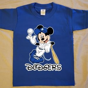 L.A Dodgers Mickey Mouse Toddler Tee sizes 2T-6T